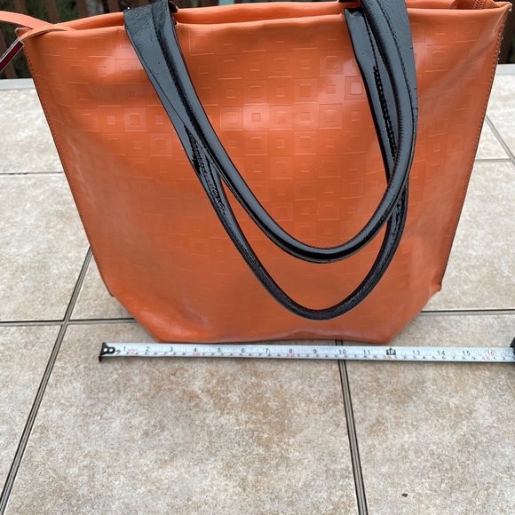 Nicoli Orange Genuine Leather Purse Made in Italy
